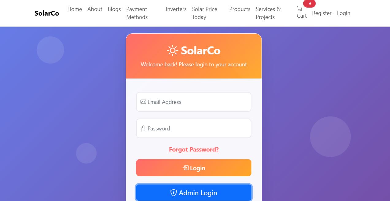 SolarCo PHP Website
